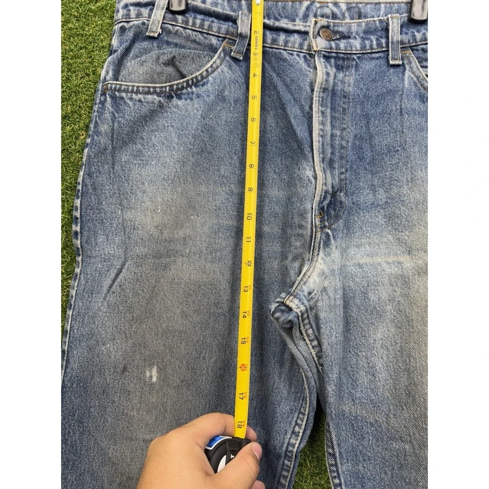 Vintage Levis 505 Jeans Mens 34x30 Made in USA Straight Leg Workwear Orange Tab